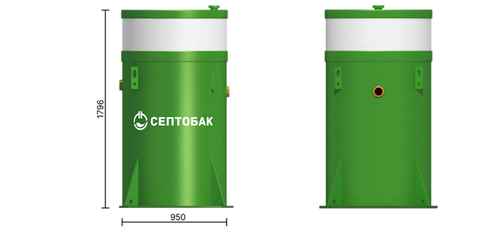 Септобак ЭКО 2 размеры